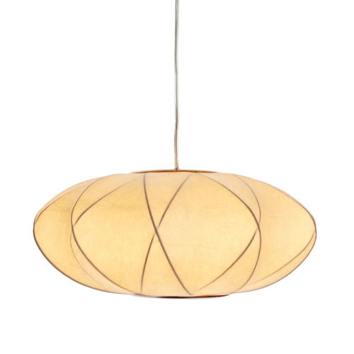 Nowoczesna lampa wisząca SILK X-shape biała 40 cm do salonu i jadalni