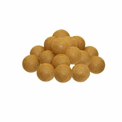 Girlanda Cotton balls żółte 16 lampek