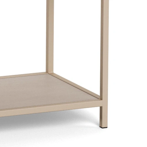 Regał loftowy Seaford V Actona na książki z szufladami kaszmir