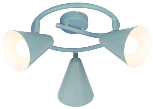 Lampa sufitowa Amor spirala 3x40W E14  szary mat