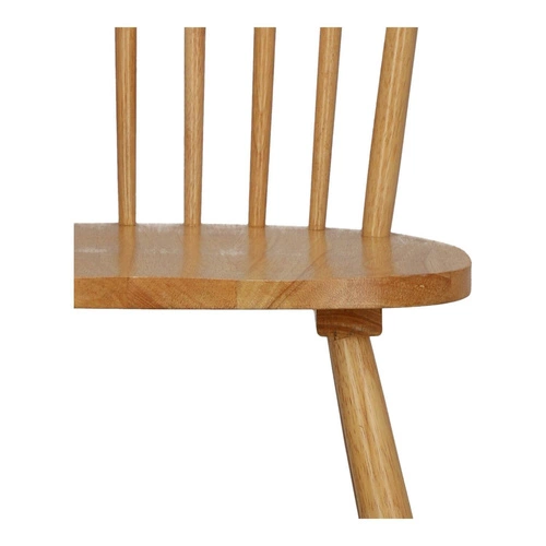 Krzesło drewniane Tulno Intesi do jadalni i kuchni, styl vintage, naturalny kolor, wygodne oparcie