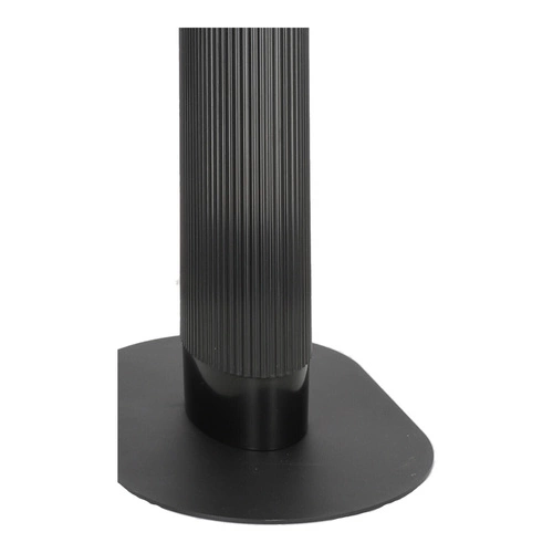 Stół do jadalni Maxim owalny biały blat czarne nogi nowoczesny 120x70 cm Intesi