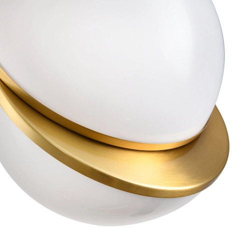 Lampa wisząca ORBITA biała złota 25 cm nowoczesna do salonu regulowana Step into Design