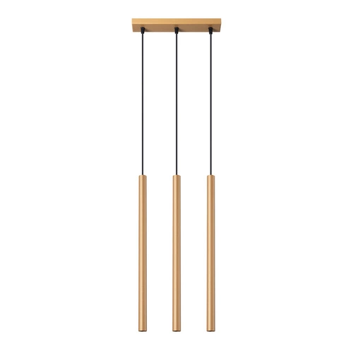 Lampa wisząca Pastelo 3L złota nowoczesna do salonu i jadalni metalowa 3-punktowa