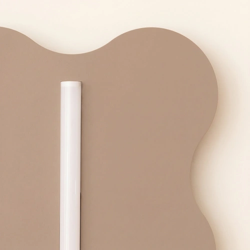 Kinkiet ścienny KLOVER taupe nowoczesny LED do salonu 66 cm