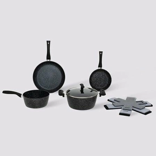 Rondelek aluminiowy kuty 20 cm czarny