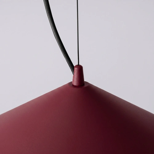 Lampa wisząca FINT LED burgund nowoczesna do salonu regulowana