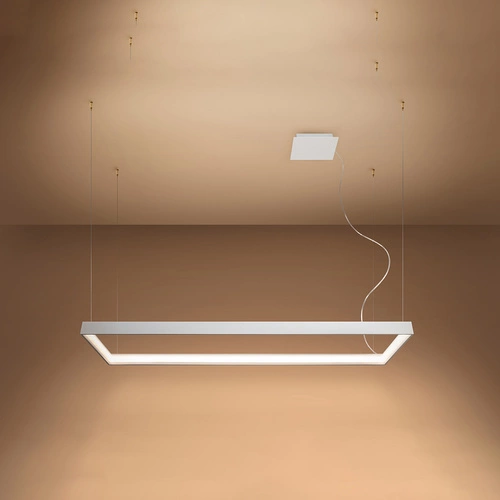 Żyrandol LED Tuula M biały nowoczesny do salonu loftowy industrialny 150 cm