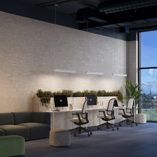 Lampa wisząca LED PINNE 200 biała minimalistyczna do salonu lub nad stół 200 cm