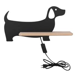 Kinkiet Dog lampa 5W LED 4000K iq kids z przew czarny