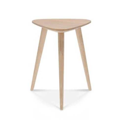 Taboret drewniany tapicerowany Finn FAMEG personalizowany do kuchni i salonu nowoczesny 49 cm