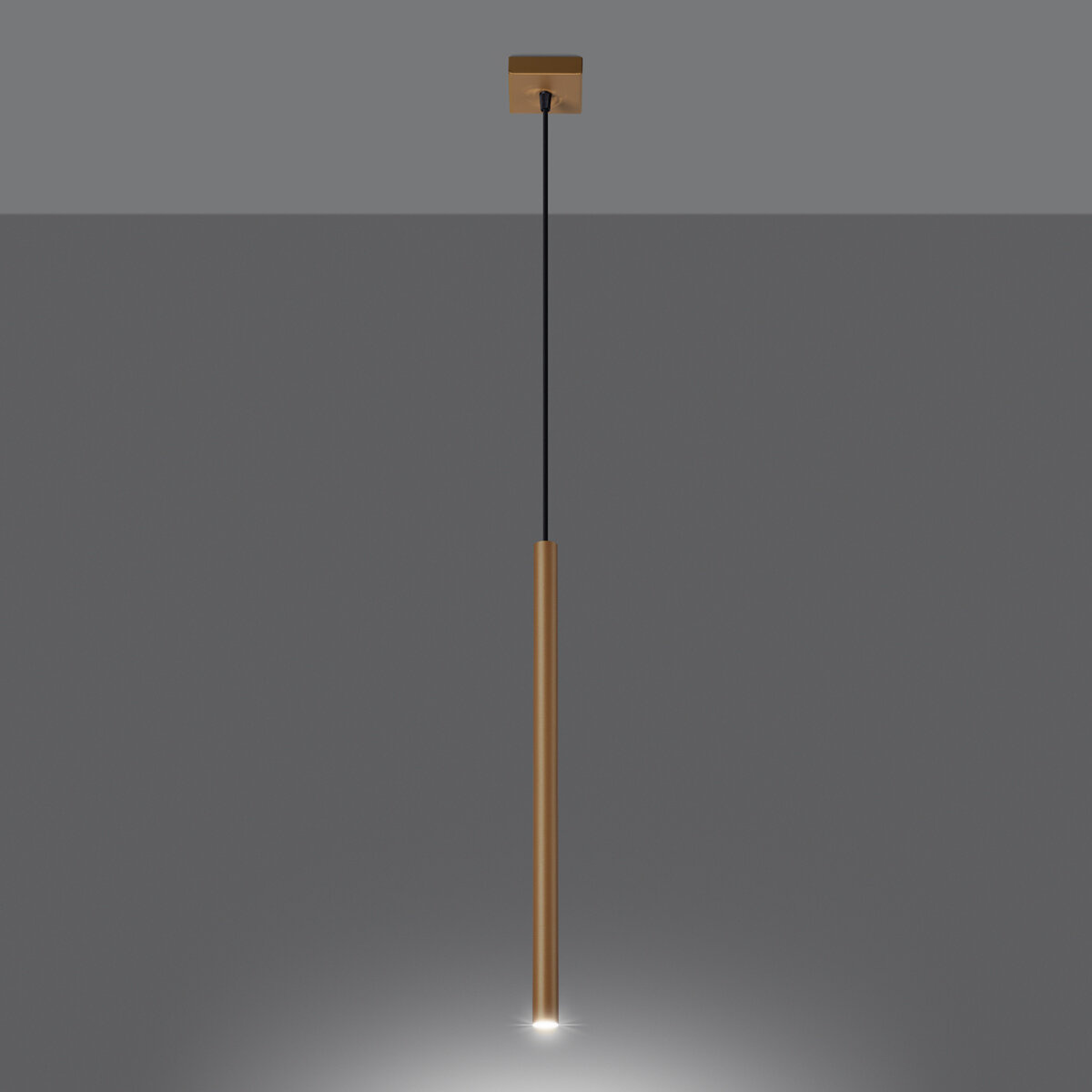 Lampa wisząca PASTELO 1 złota