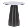 Stolik kawowy Soleilo szklany okrągły     60cm czarny OUTLET