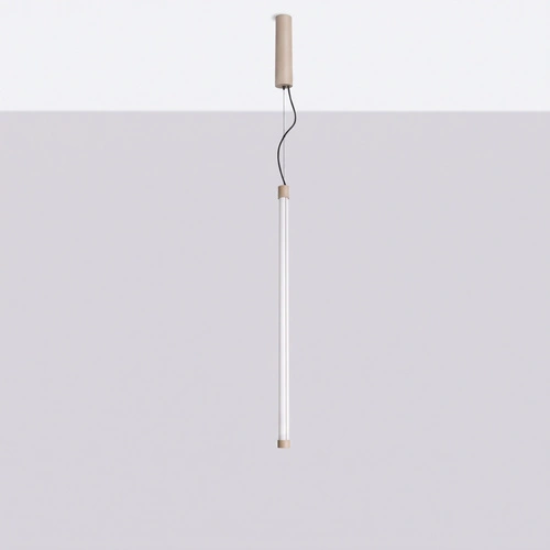 Lampa wisząca TRANG 75 LED taupe nowoczesna nad wyspę regulowana