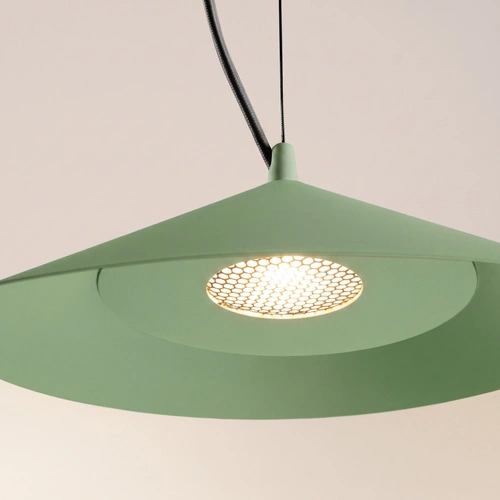 Lampa wisząca FINT LED szałwiowa regulowana do salonu 50 cm