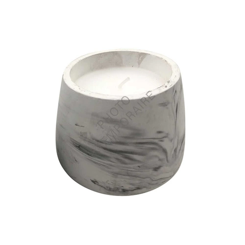 Świeca zapachowa Marble M biała