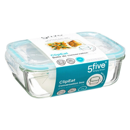 Szklany pojemnik na lunch z przegródką    1,1l