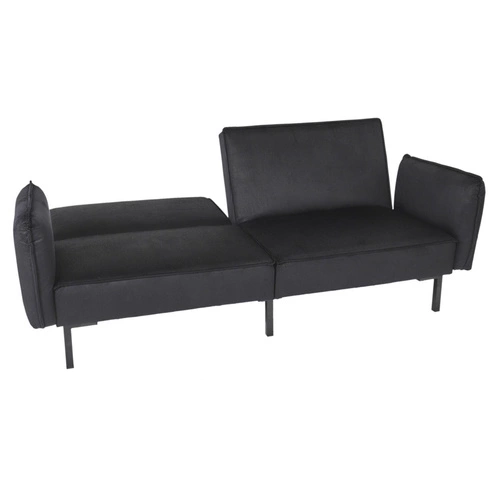 Sofa rozkładana Giulia czarna nowoczesna z funkcją spania do salonu i pokoju młodzieżowego