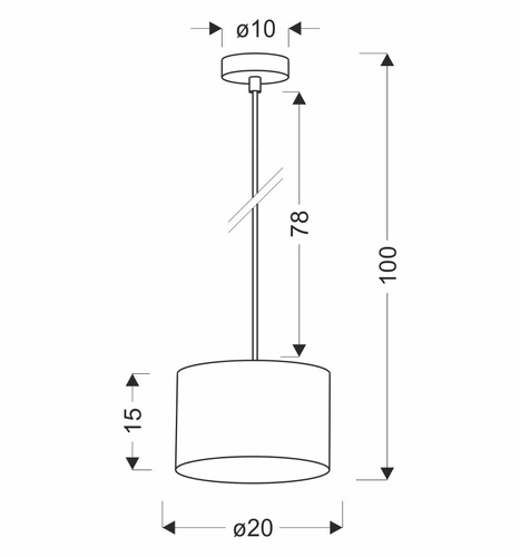 Lampa wisząca PANDY czarny 1x40W E27  abażur czarny+złoty