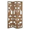 Parawan drewniany ażurowy Hernan 3-skrzydłowy boho do salonu i sypialni Atmosphera
