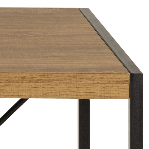 Biurko industrialne Bahamas dąb rustykalny 120x60 cm nowoczesne do pracy i biura Actona