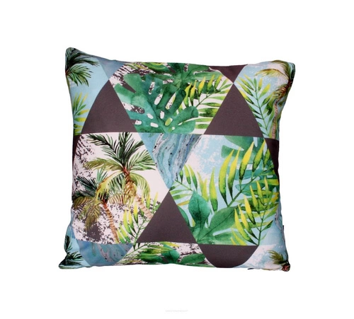 Poduszka dekoracyjna welurowa FLORIDA antyalergiczna do salonu i sypialni multikolor 40x40