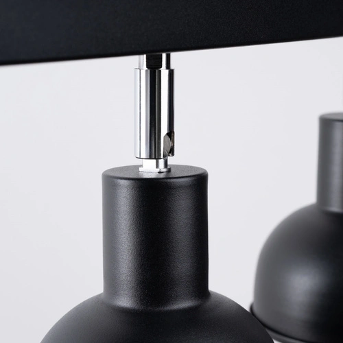 Plafon sufitowy ELBA 3 czarny loftowy metalowy do salonu i jadalni SOLLUX LIGHTING