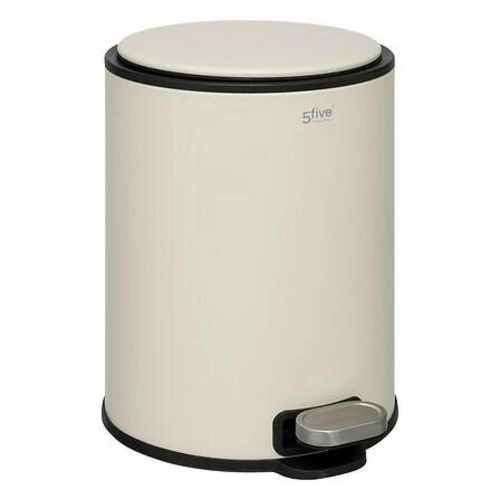 Kosz na śmieci do łazienki Delta beżowy 6l nowoczesny z wyjmowanym wkładem 5five
