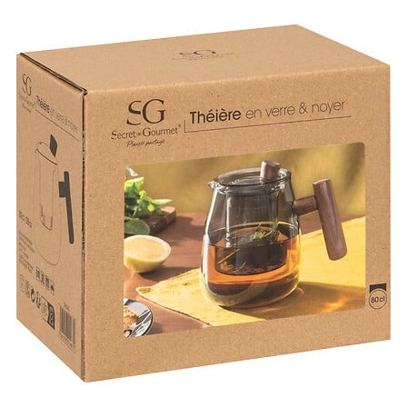 Imbryk Twisted Lime 800 ml marki 5five simply smart to eleganckie i praktyczne naczynie do parzenia herbaty i ziół, wykonane z trwałego szkła borokrzemowego w odcieniu szarego szkła. Połączenie klasycznego designu z nowoczesnym 