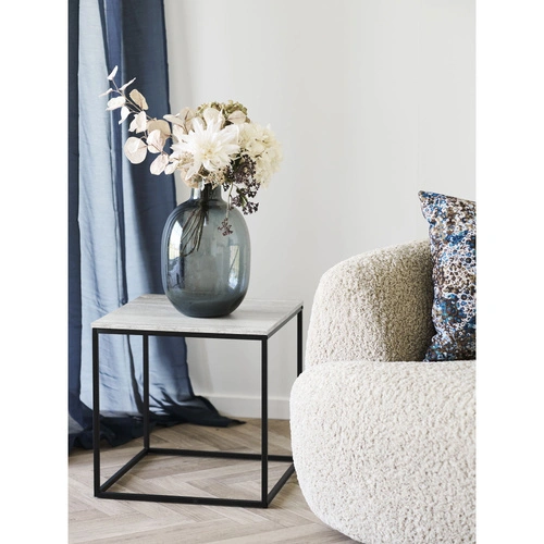 Vita stolik kawowy kwadratowy do salonu trawertyn loft czarny 45x45