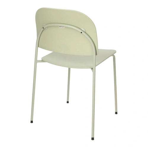 Krzesło Ravio zielone nowoczesne z tworzywa do jadalni i kuchni