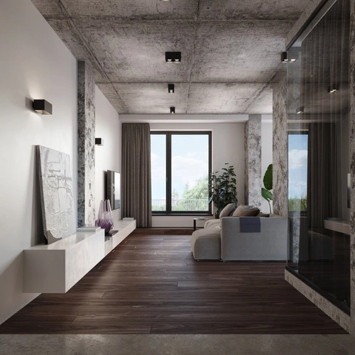 Kinkiet ścienny QUAD MAXI szary nowoczesny aluminiowy do salonu i sypialni Sollux Lighting