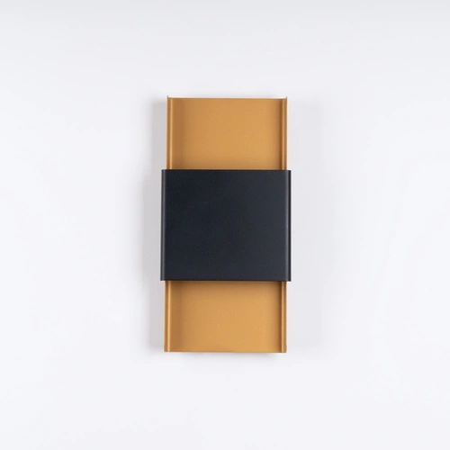 Kinkiet ścienny DURLIN nowoczesny złoty czarny metalowy do salonu i sypialni 40 cm SOLLUX