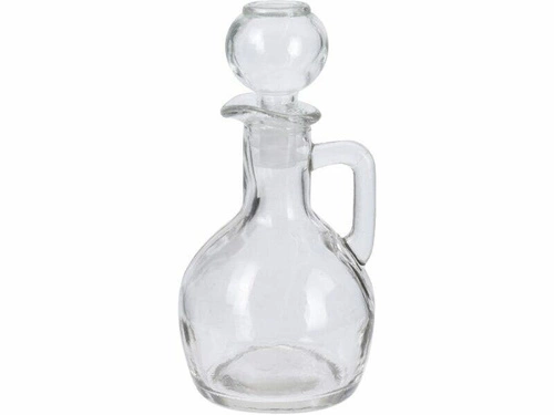 Intesi szklana butelka na oliwę i ocet transparentna 160 ml z pokrywką