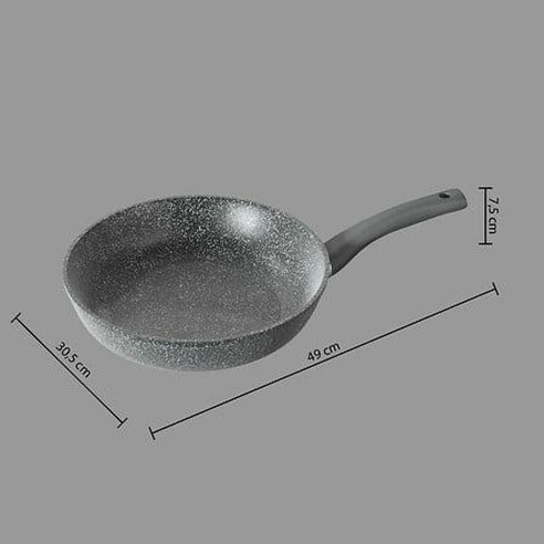 Patelnia aluminiowa kuta 30 cm czarna