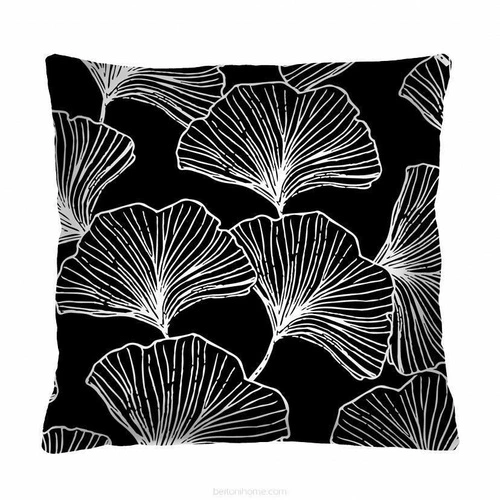 Poduszka dekoracyjna welurowa Miłorząb 40x40 cm antyalergiczna do salonu Intesi