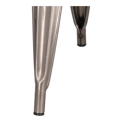 Krzesło metalowe Paris Wood D2.DESIGN do jadalni i kuchni industrialne z drewnianym siedziskiem