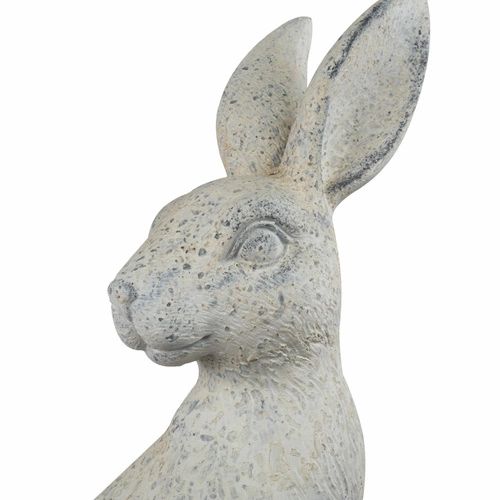 Intesi figurka wielkanocna zając 52 cm beżowa żywica nowoczesna dekoracja na stół do salonu