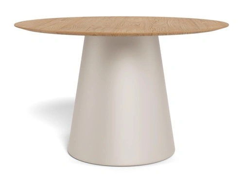 Stół okragły Soli 120cm dąb/kaszmir