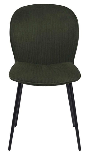 Krzesło Evelyn olive green tapicerowane