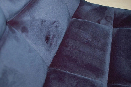 Krzesło Plaid granatowe/ czarne nogi Out