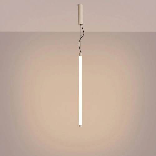Lampa wisząca TRANG 75 beżowa LED regulowana nad wyspę