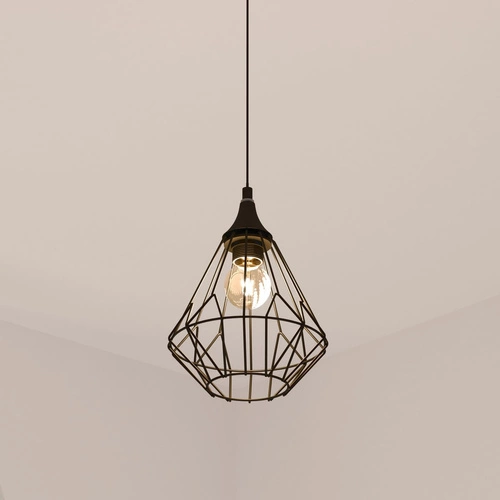 Lampa wisząca Flave czarna metalowa do salonu i jadalni nowoczesna Atmosphera