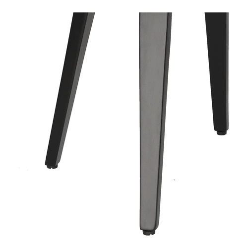 Krzesło tapicerowane Supernova Intesi czarne do jadalni nowoczesne z podłokietnikami łatwe czyszczenie