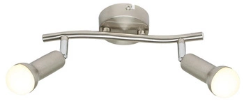 Lampa sufitowa Arc listwa 2x40W E14 satyna nikiel