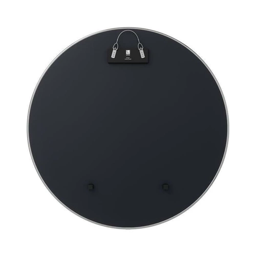 Lustro okrągłe wiszące Hubba 34 cm chrom nowoczesne do przedpokoju i salonu Umbra