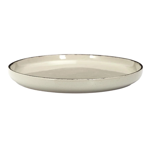 Zestaw obiadowy Temp beżowy na 4 osoby ceramiczny nowoczesny do jadalni