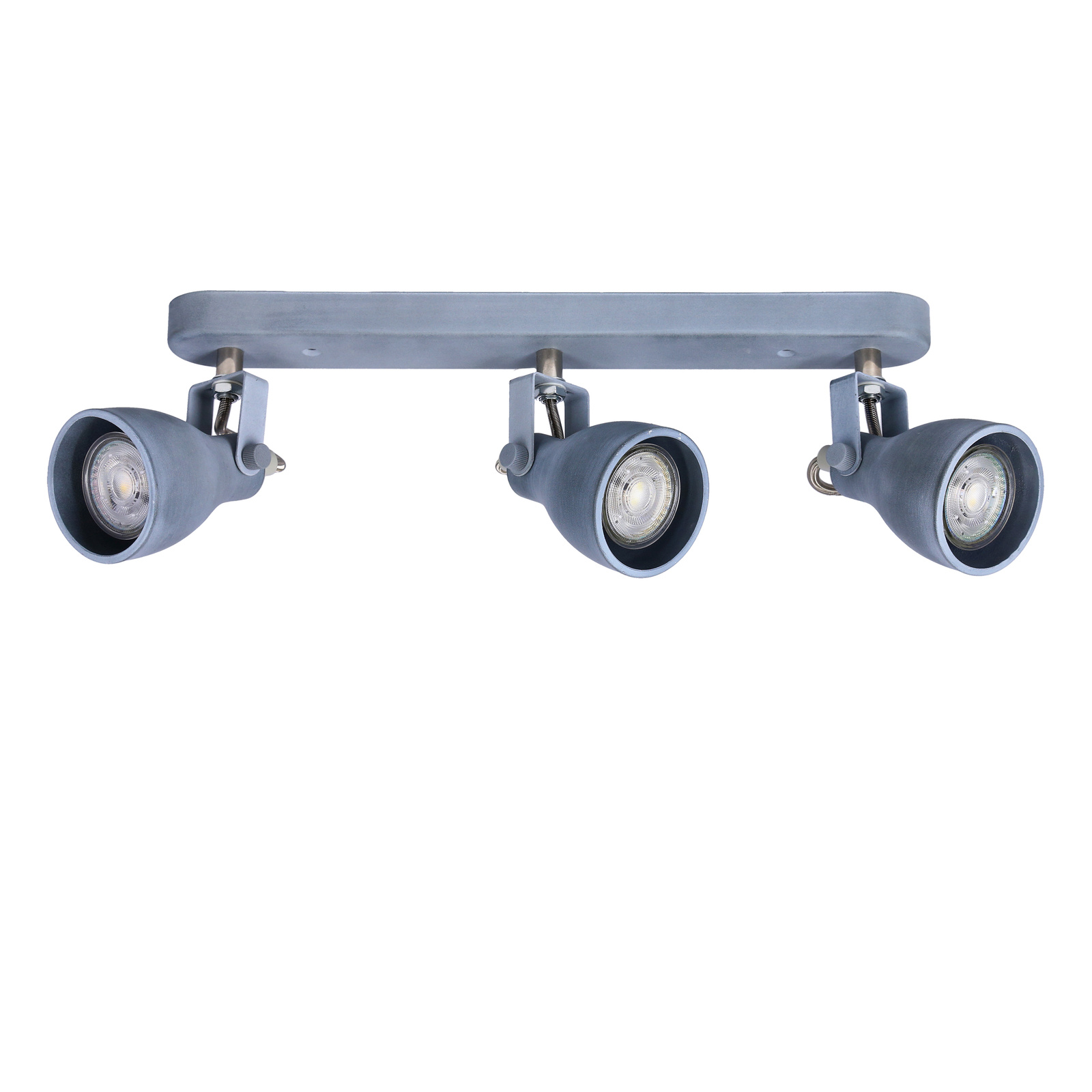 Lampa sufitowa Ash listwa 3x40W GU10 szary mat