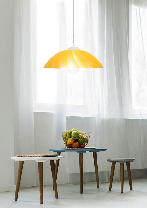 Lampa wisząca Kamila 1x60W E27 żółta