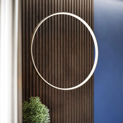 Lampa wisząca LED złota Rio 78 nowoczesna do salonu i nad wyspę kuchenną